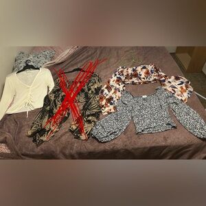 3 piece nwot crop top bundle